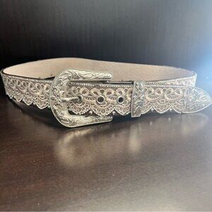 Angel Ranch A3650 Rhinestone and Lace Western Belt Small
